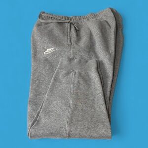 Nike Casual Sweatpants w/ Drawstring - Mens Gray